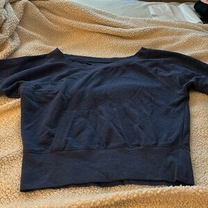 Victoria’s Secret sport navy blue shorts sleeveless sweatshirt pouch size XS